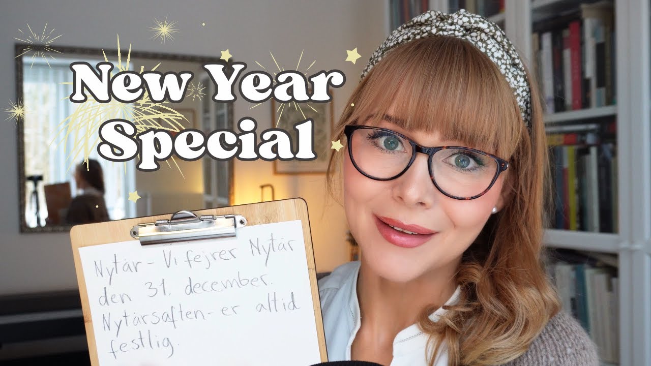 ❄️ASMR Learn Danish New Year & Winter Words 🇩🇰 | Soothing Writing Sounds | Soft Spoken