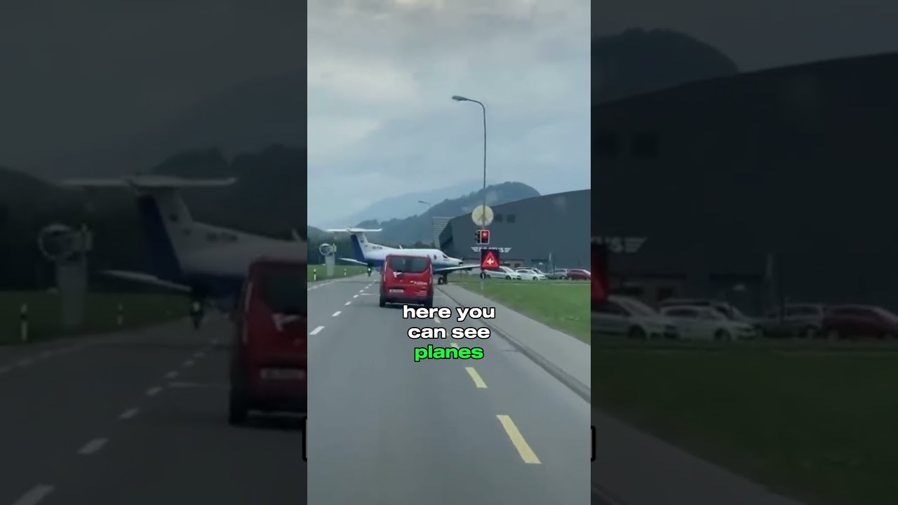AIRPLANE CROSSING THE ROAD?! #aviationdaily #aviation #aviationgeek #aviationlovers #airplane