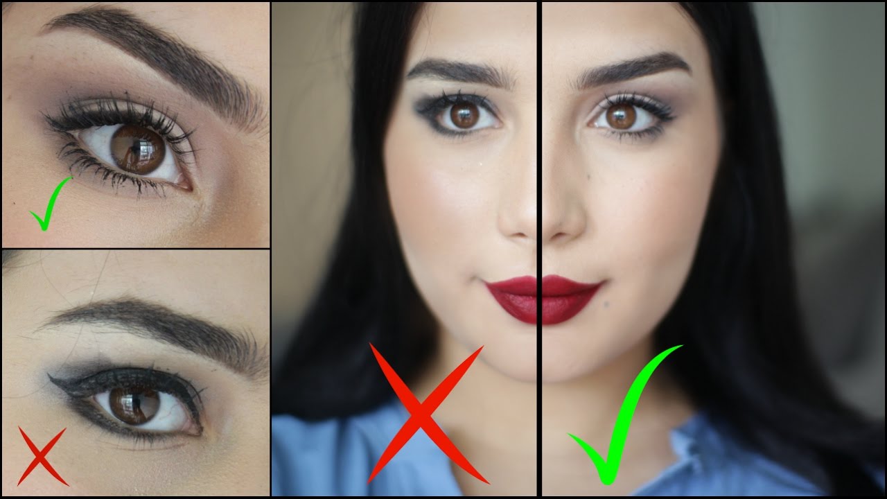 اخطاء مكياج العيون المبطنة || Maquillage Paupières Tombantes