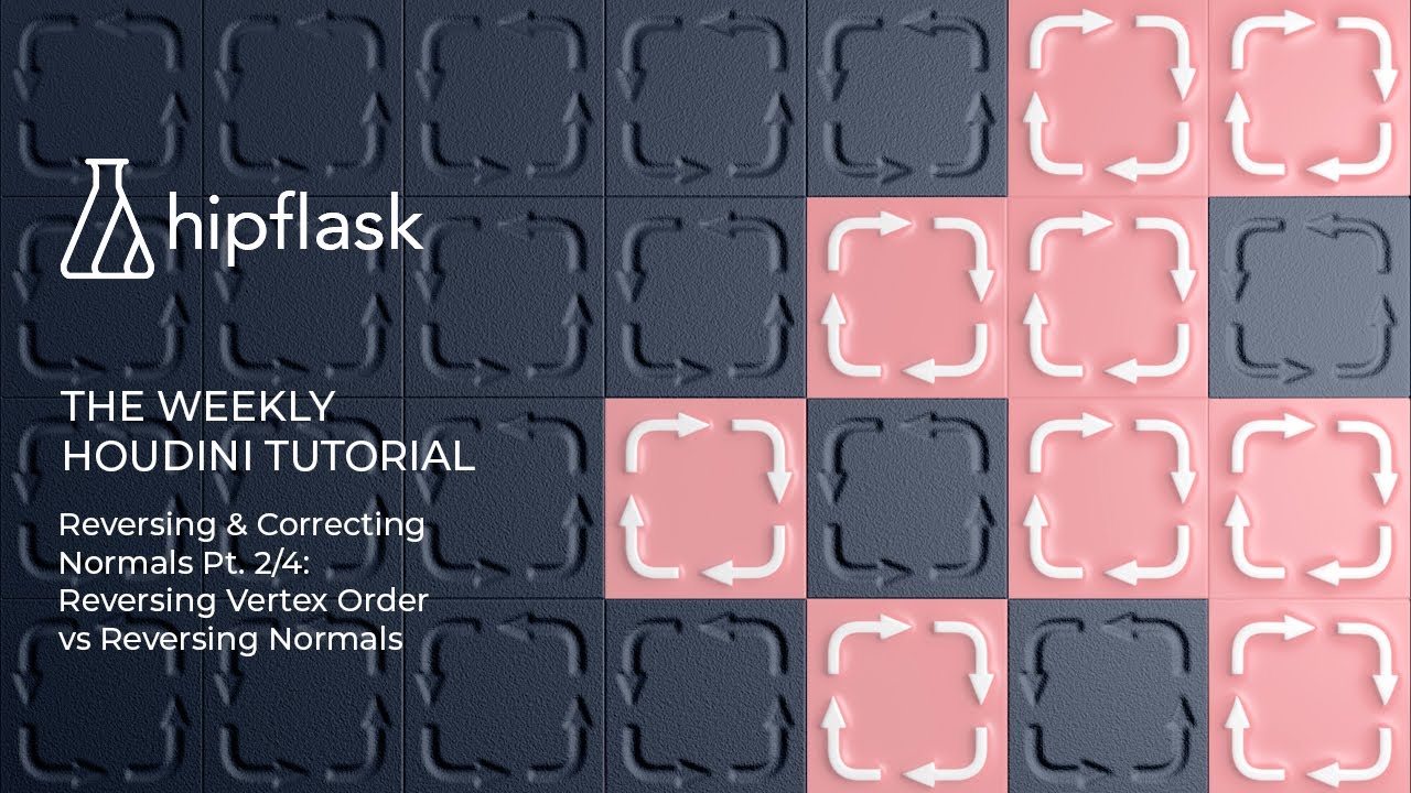 Reversing & Correcting Normals in Houdini Pt. 2/4 – Reversing Vertex Order vs Reversing Normals