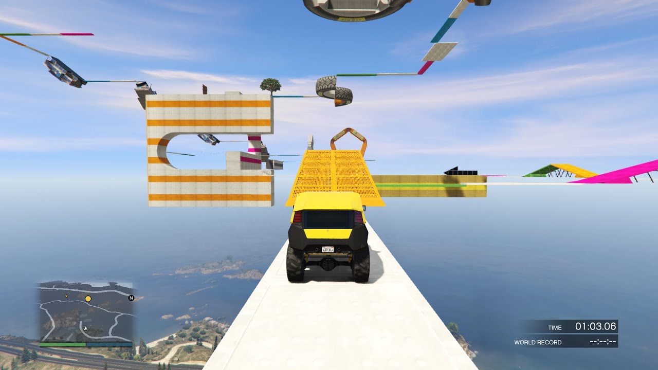 Gta 5 FT Ruiz Parkour 5 222.222% of people break their TV trying to complete this hard parkour chall