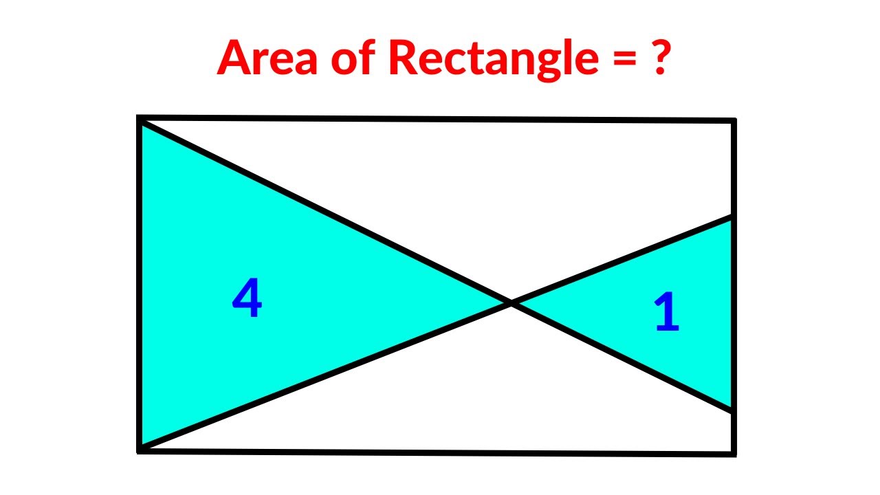A Very Nice Geometry Problem | Find the area of the Rectangle