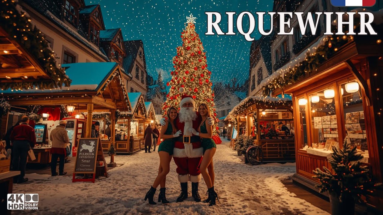 Riquewihr 4K | Walking Through Europe&rsquo;s Most Charming Christmas Village | Colmar Walk
