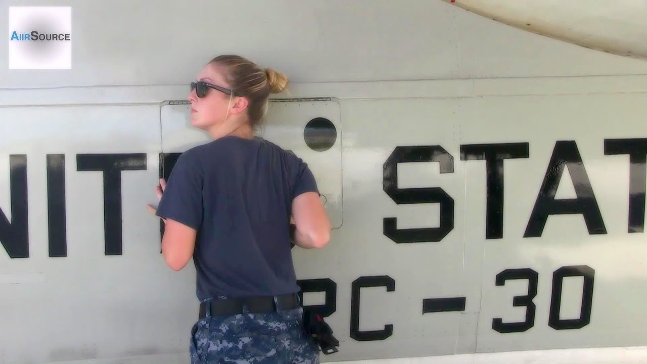 Sailors Working on C-2A Greyhound in Exercise Valiant Shield 14