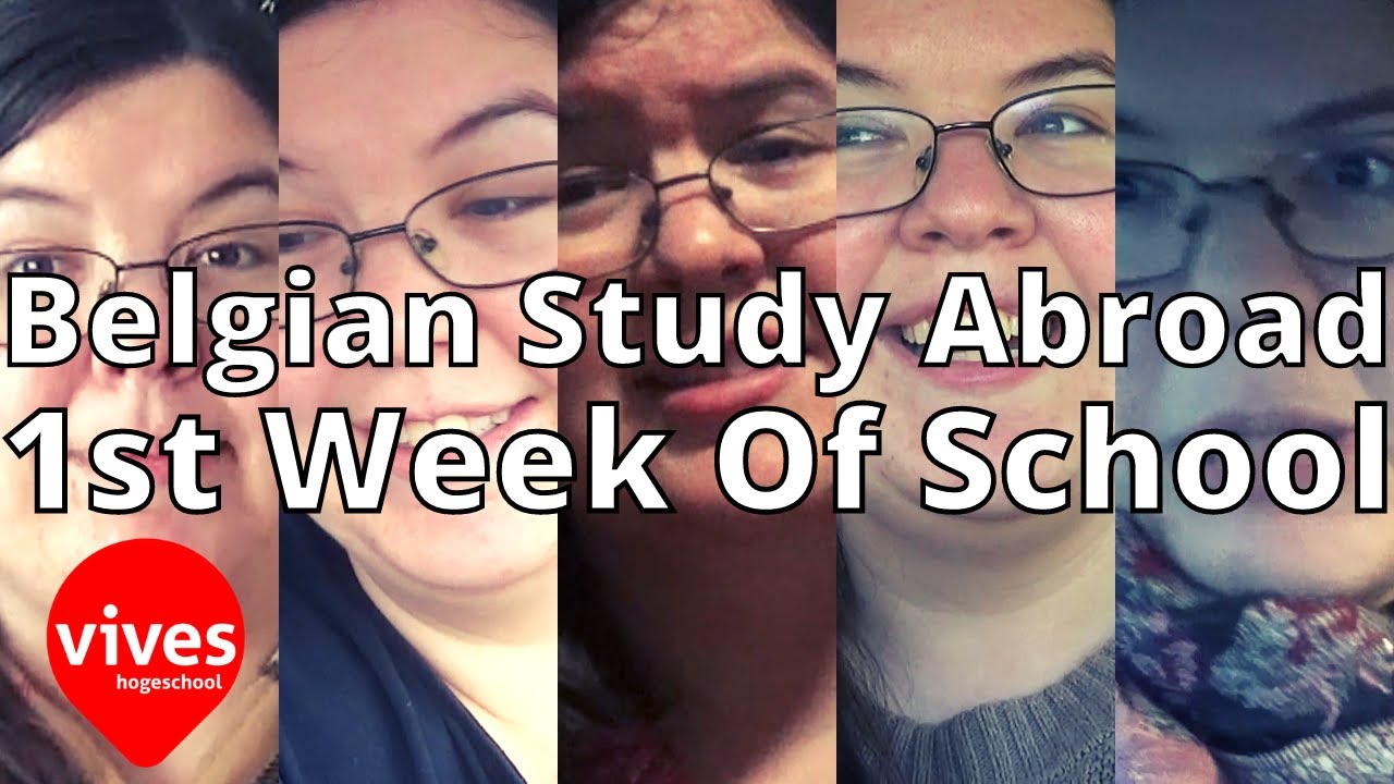 Belgian Study Abroad - First Week of School VLOG - (Vives Hogeschool, Kortrijk)