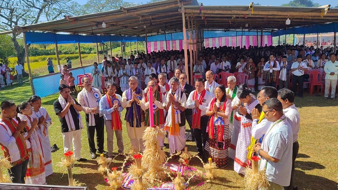 JHSA 12th freshers meet Prayer song #jamatiahoda #jamatia #jhsa