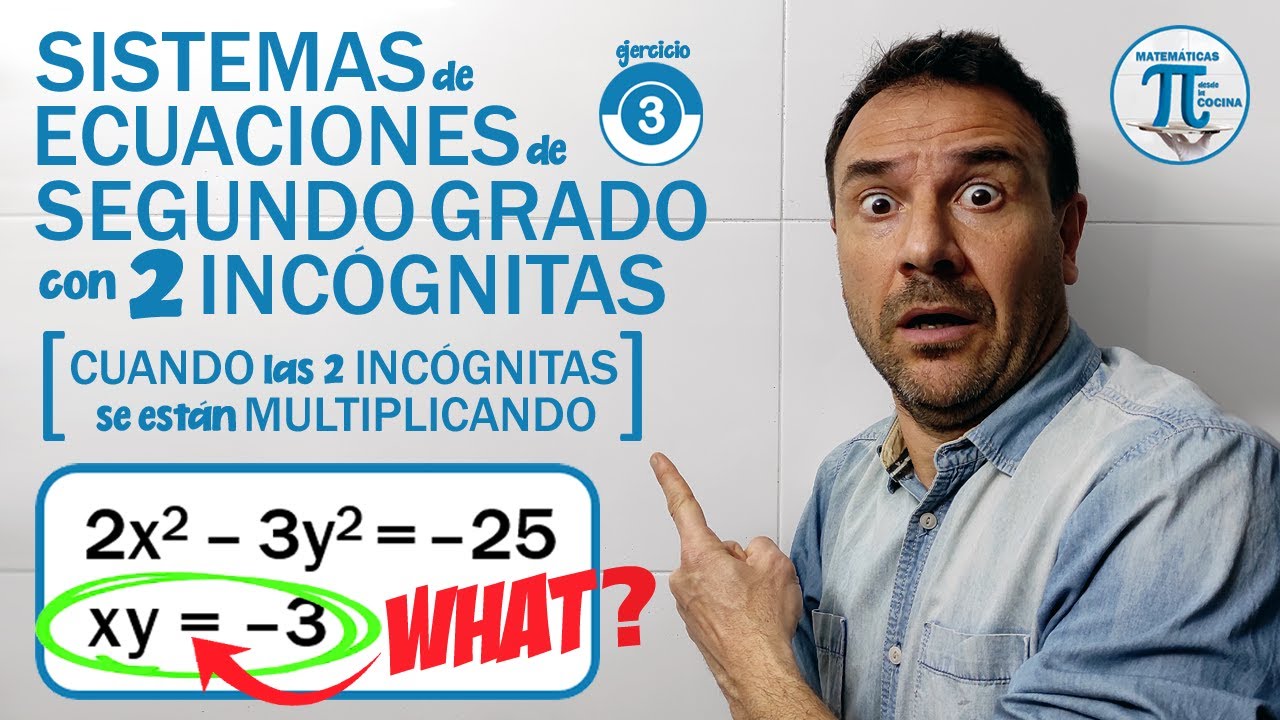 SISTEMAS de ECUACIONES NO LINEALES con x · y (multiplicándose) | Ejercicio #3 |  Joya💎imperdible!!!