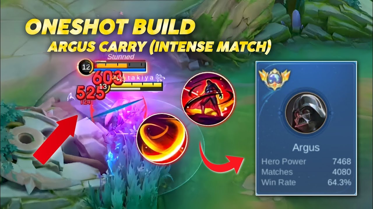 Is It Truly One Shot Argus Build For Tanky Enemy Line Up? Well This Will Prove It ~ Mobile Legends