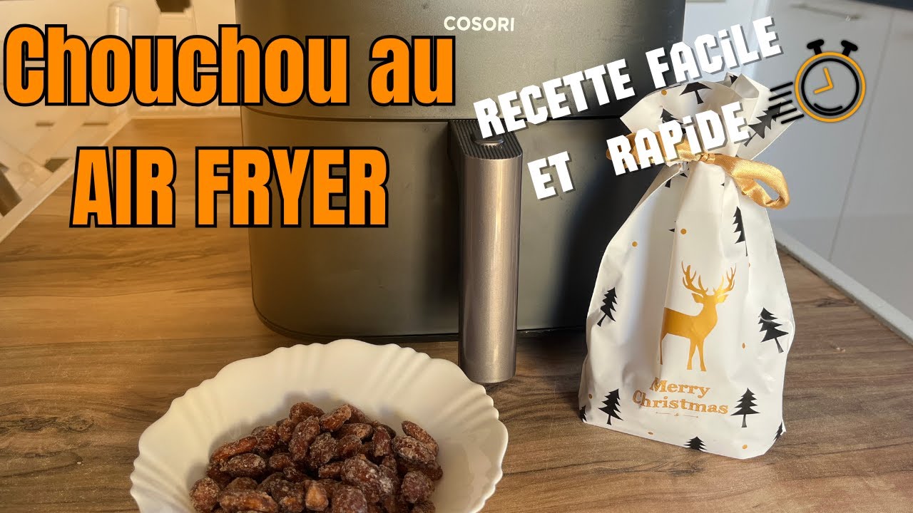 Amandes sucrées et caramélisées au AIRFRYER// ADDICTIF ET PARFAIT POUR OFFRIR 🥳🎄