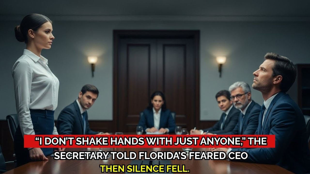 “I don’t shake hands with just anyone,” the secretary told Florida’s feared CEO then the room fell