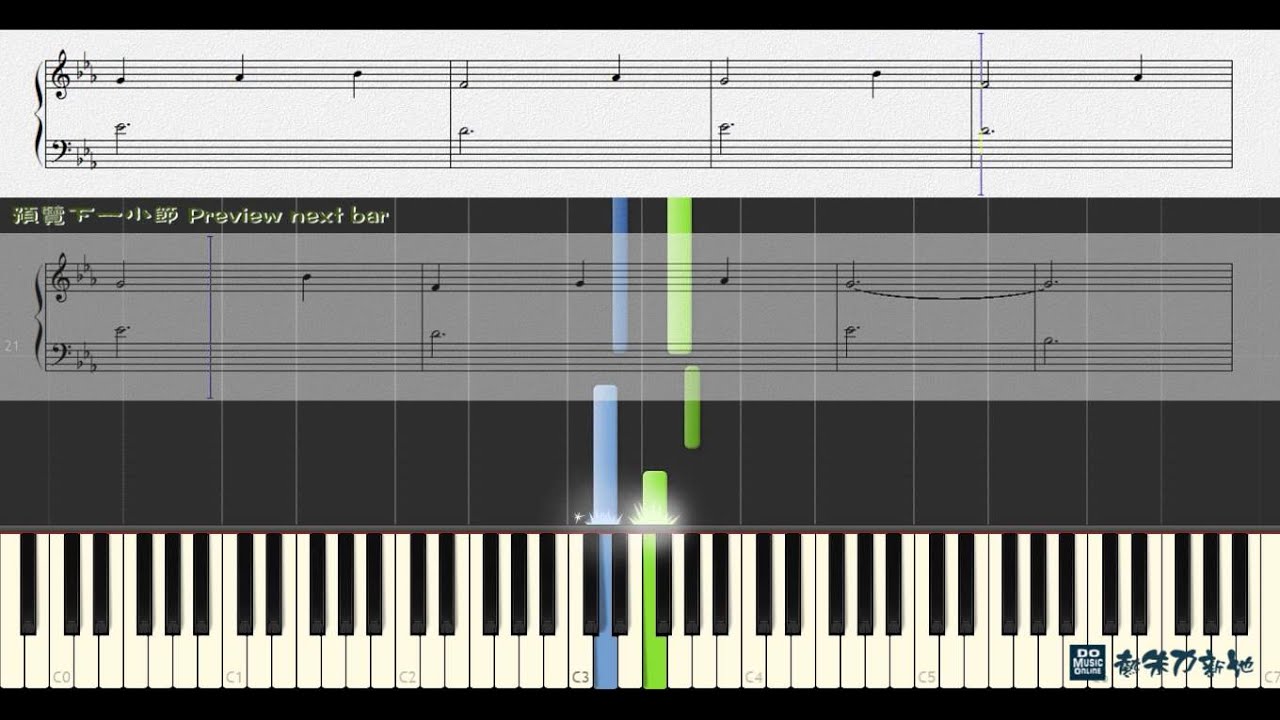 41. Little Bo Peep 小牧女, John Thompson piano 1st Grade (Piano Tutorial) Synthesia 琴譜 Sheet Music
