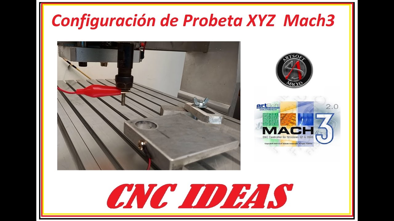 Configuración de probeta XYZ Mach3 (sin macro)