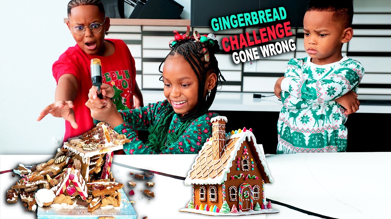 Gingerbread House CHALLENGE Gone Wrong with Layla Joy!