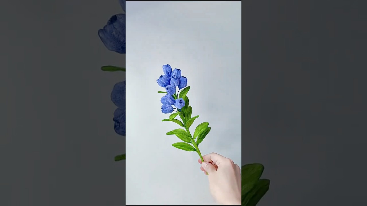 DIY pipe cleaner blueberry flowers #diy #gift #diyflower #diycrafts #flowercraft #flower #craft