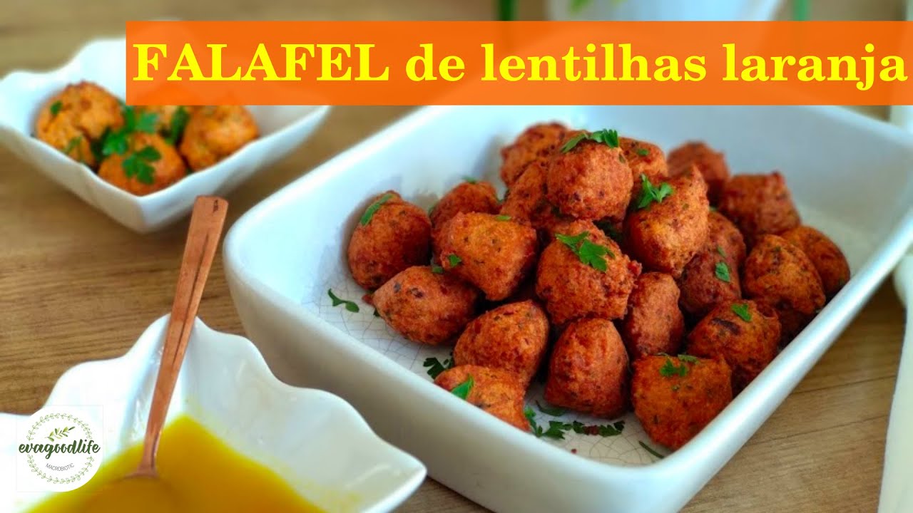 FALAFEL DE LENTILHAS VERMELHAS COM MOLHO DE MOSTARDA|macrobiótica| evagoodlife