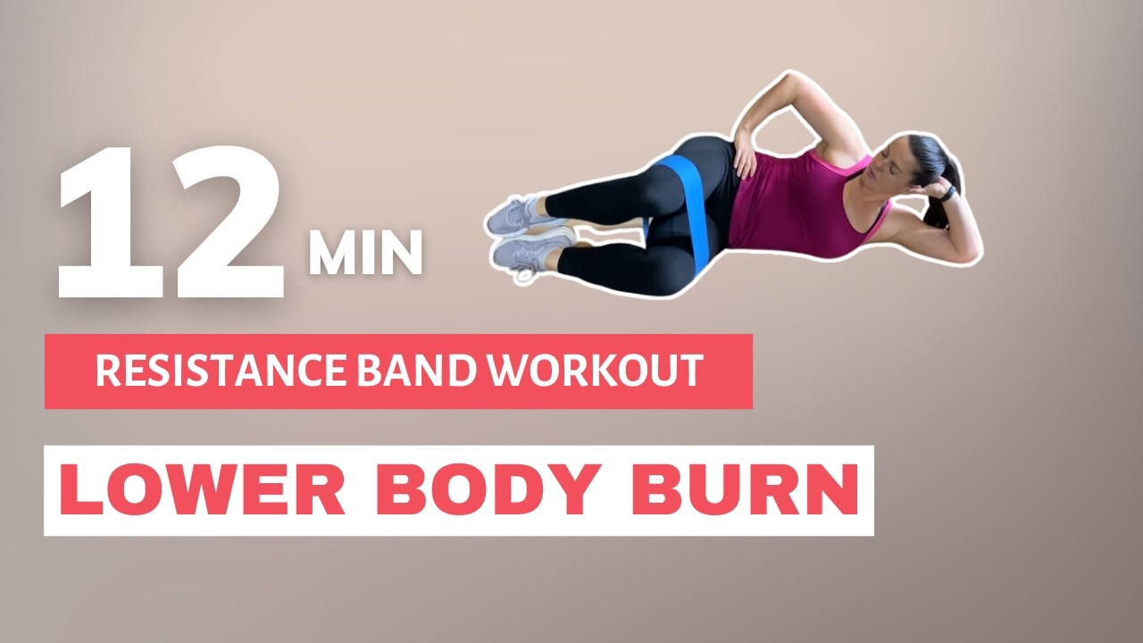 12 Min Lower Body Resistance Band Workout I No Repeat Booty Band Burn