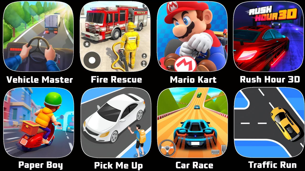 US Fire Rescue Simulator 3D - Android Gameplay,Vehicle Masters,Mario Kart,Pick Me Up 3D,Paper Boy