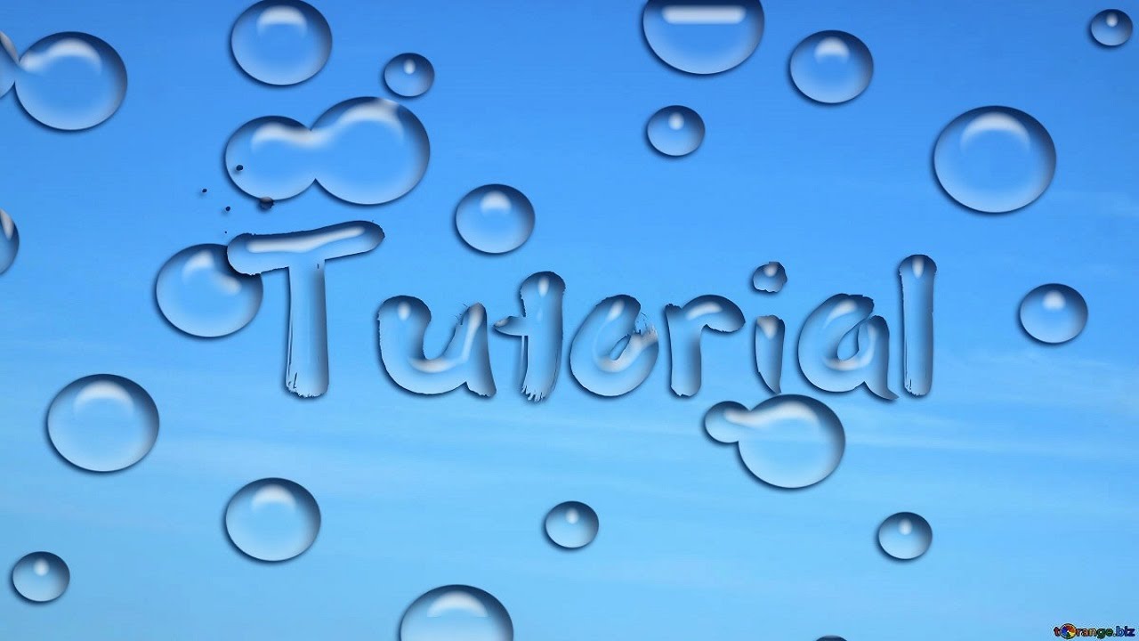 Water Text Effects - Text Effects Photoshop Tutorial - Text In Photoshop