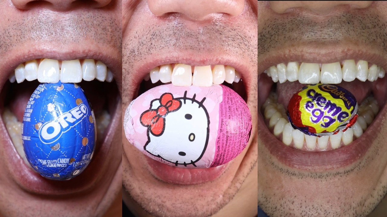 ASMR | 2025 Satisfying Easter Eggs #ASMR #EasterEgg #Easter #Chocolate #Long #Satisfying #Eggs