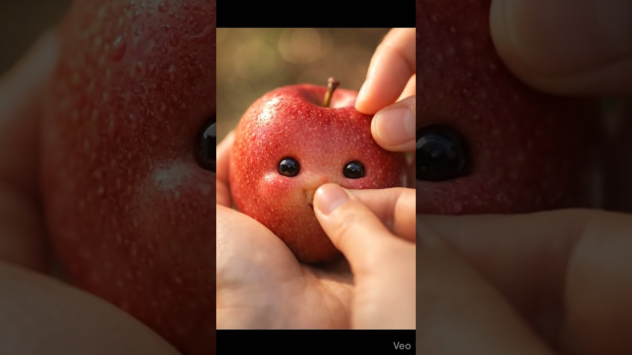 ai trending video fruits apple 🍎 na apple 🍎 ko khaya 