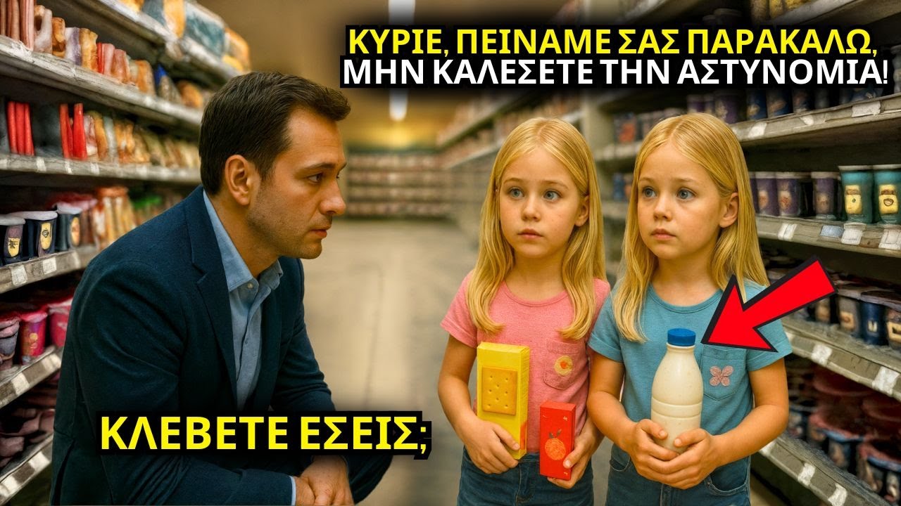 ΦΤΩΧΕΣ ΔΙΔΥΜΕΣ ΠΡΟΣΠΑΘΟΥΝ ΝΑ ΚΛΕΨΟΥΝ ΦΑΓΗΤΟ — Ο ΕΚΑΤΟΜΜΥΡΙΟΥΧΟΣ ΤΙΣ ΒΛΕΠΕΙ ΚΑΙ ΔΑΚΡΥΖΕΙ…
