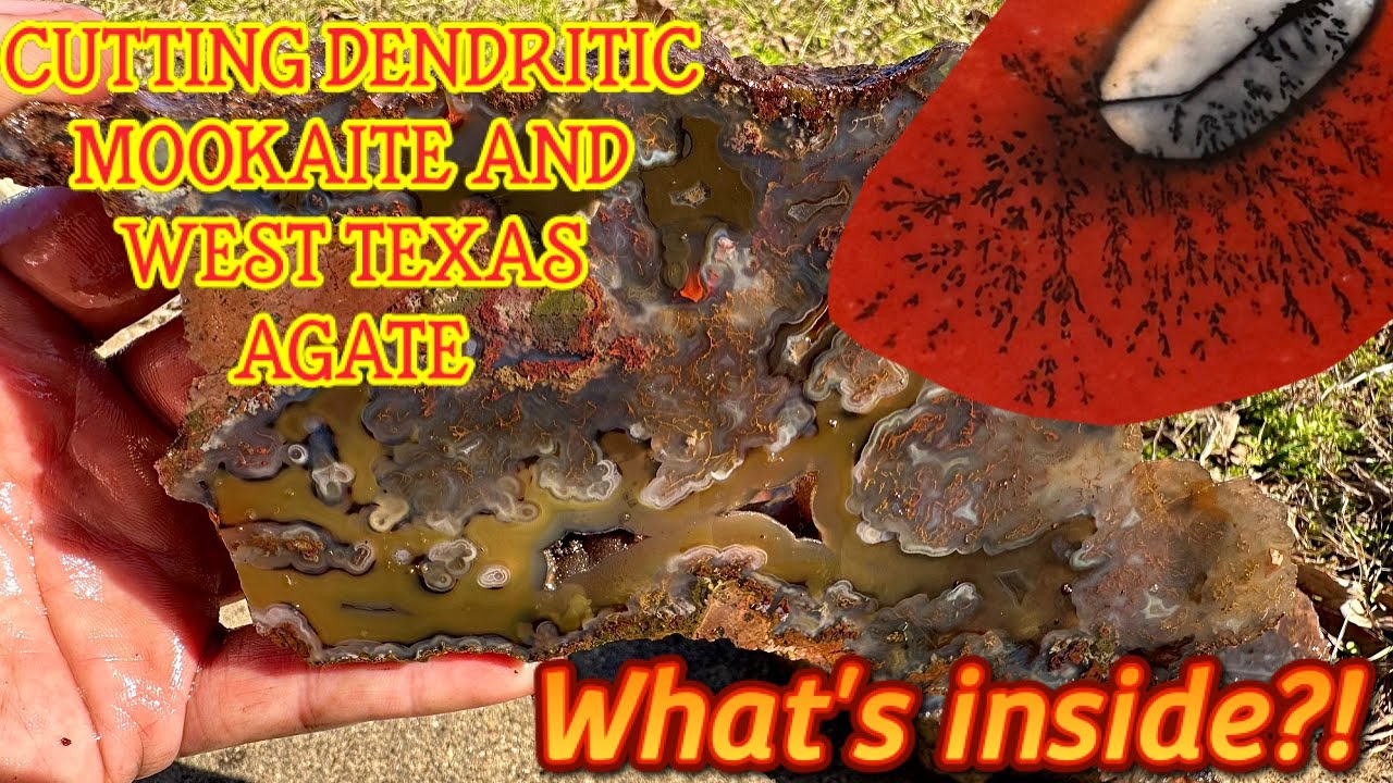 Cutting Dendritic Aussie Mookaite and More Stunning Texas Agates!