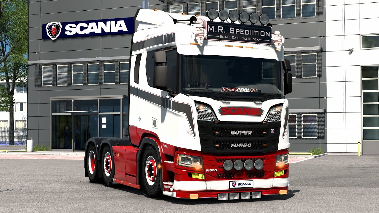 Scania Add-on Pack NL-FR R500 Tuning Pack+Sound+Changeable Skin+Interior Ets2 V1.53