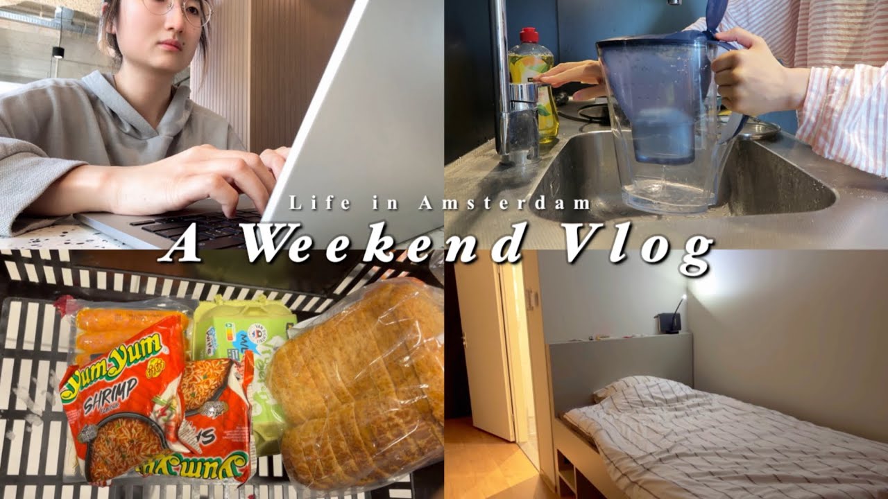 ✨A new journey of my life, 👩🏻‍💻job hunting 🛒 grocery shopping🍪snacks ，🍵a weekend vlog