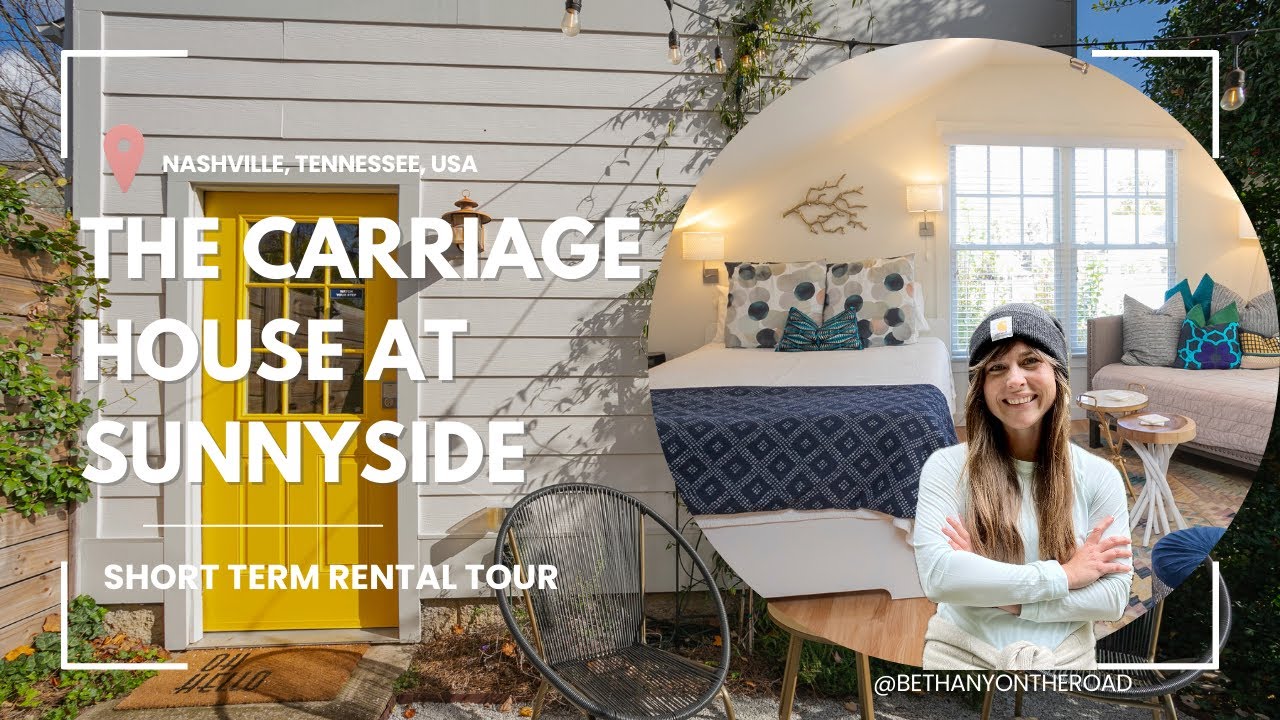The Carriage House at Sunnyside: Short Term Rental Tour in 12 South Nashville, Tennessee