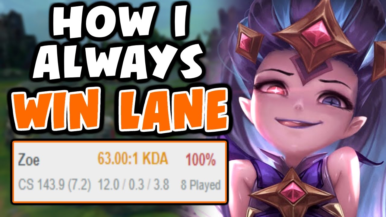 How I WIN LANE EVERY GAME in PLAT with ZOE | Challenger Visits Plat | 100% Winrate | 63 KDA