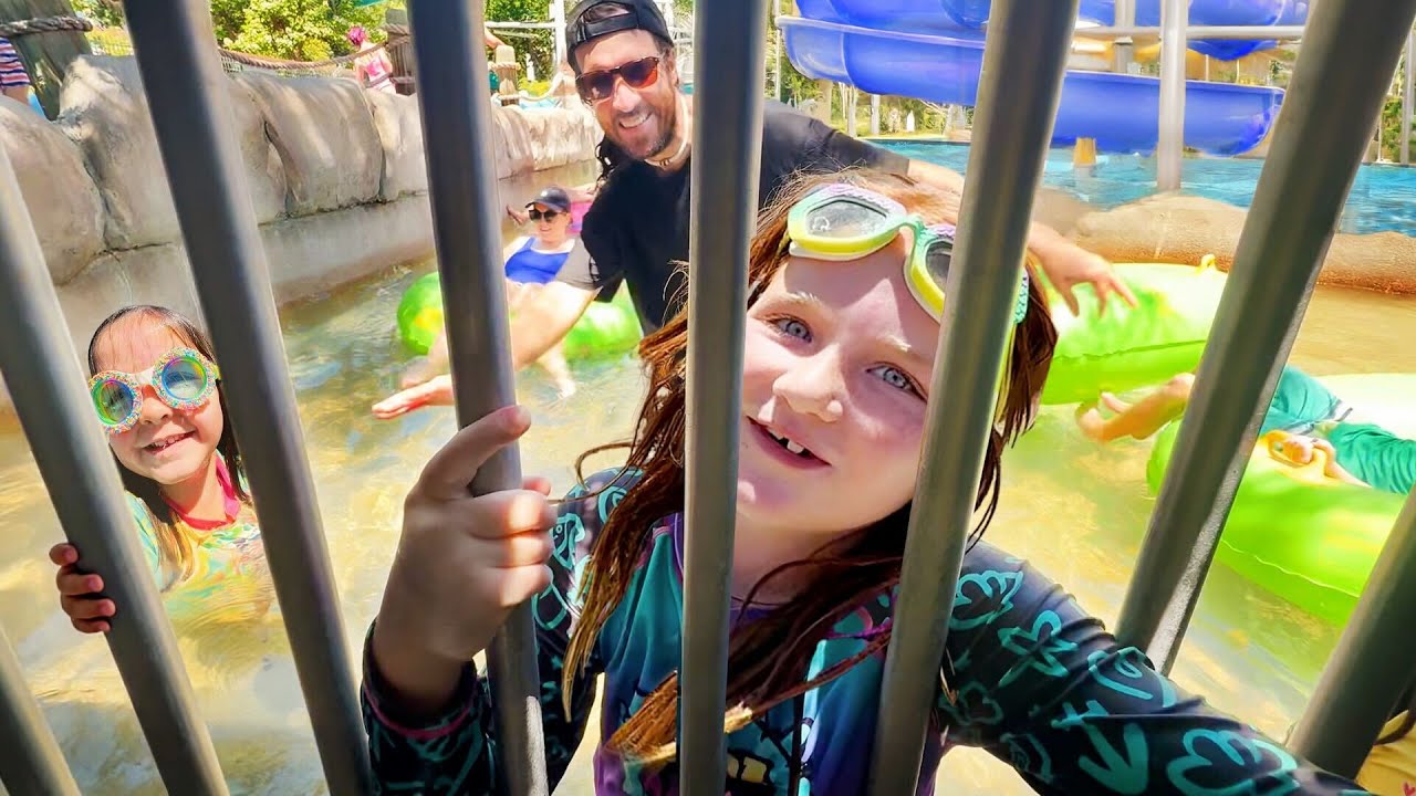 DON'T DROP MY PHONE!!  Water Park Day at Lagoon a Beach with Adley Niko & Navey, last to leave wins!
