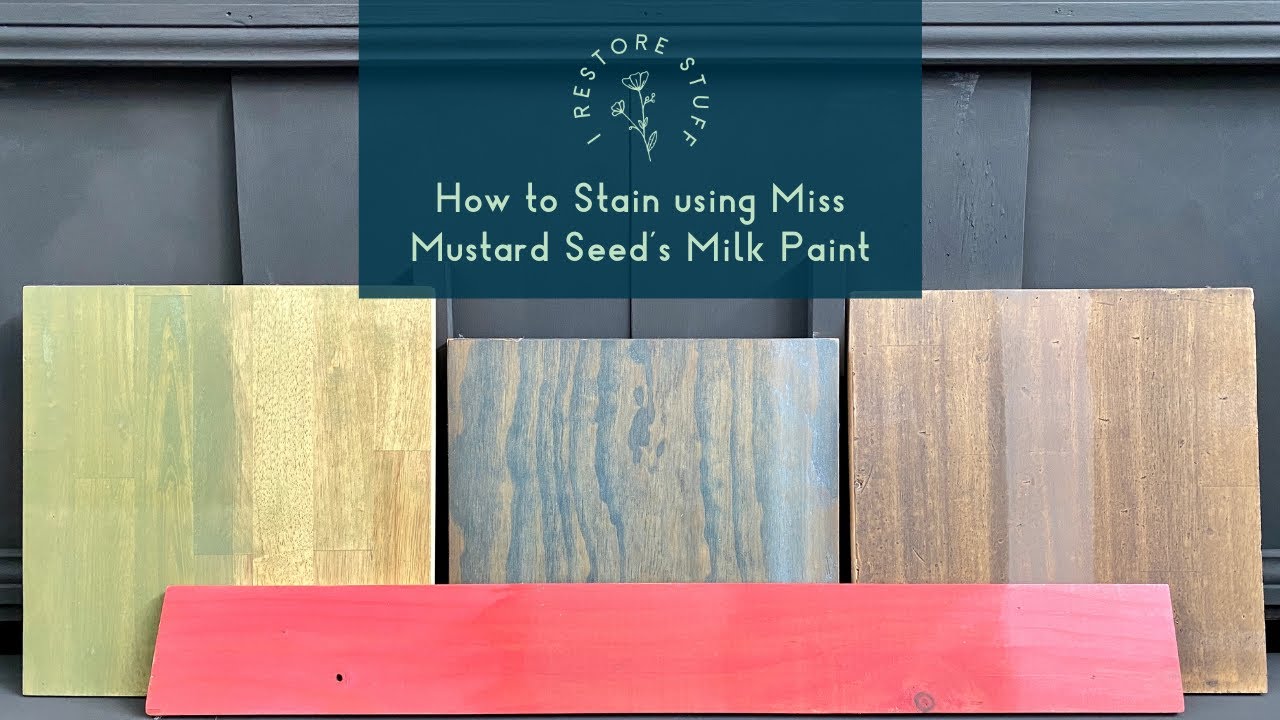 How to Use Miss Mustard Seed's Milk Paint as a Stain