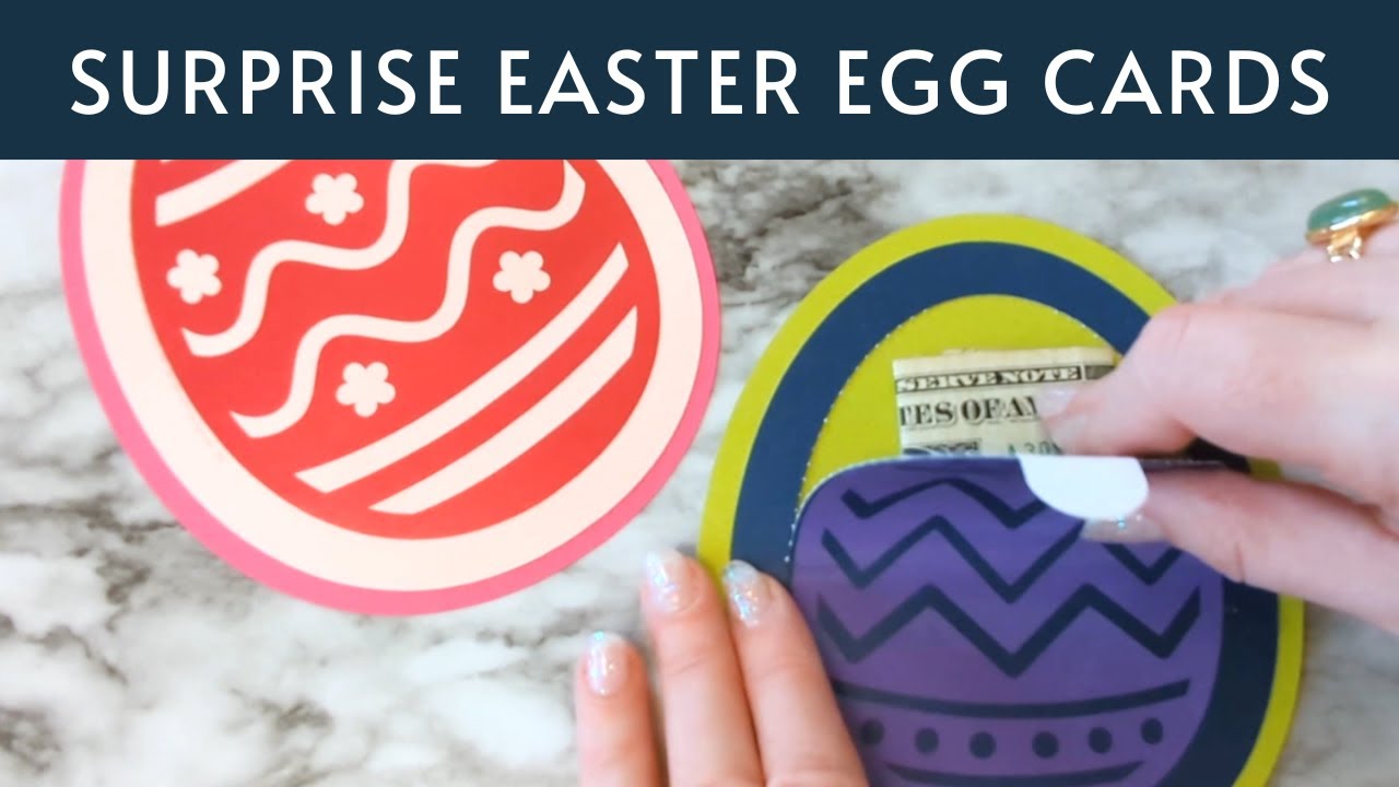 Easter Egg Card with Perforation Pull Tab