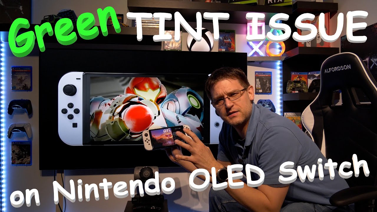 Nintendo Switch OLED &mdash; Проблема с зеленым оттенком &mdash; Как её избежать