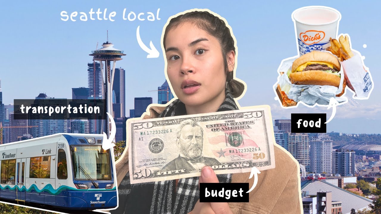 $50 SEATTLE DAY TRIP | Seattle on a Budget 2024 | Solo Female Travel | Free things to do in Seattle