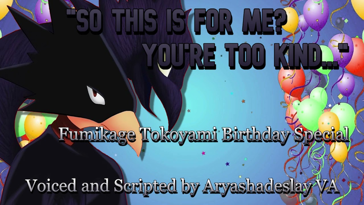 Celebrating Tokoyami's Birthday!!: Fumikage Tokoyami Birthday ASMR Roleplay [M4A] [My Hero Academia]