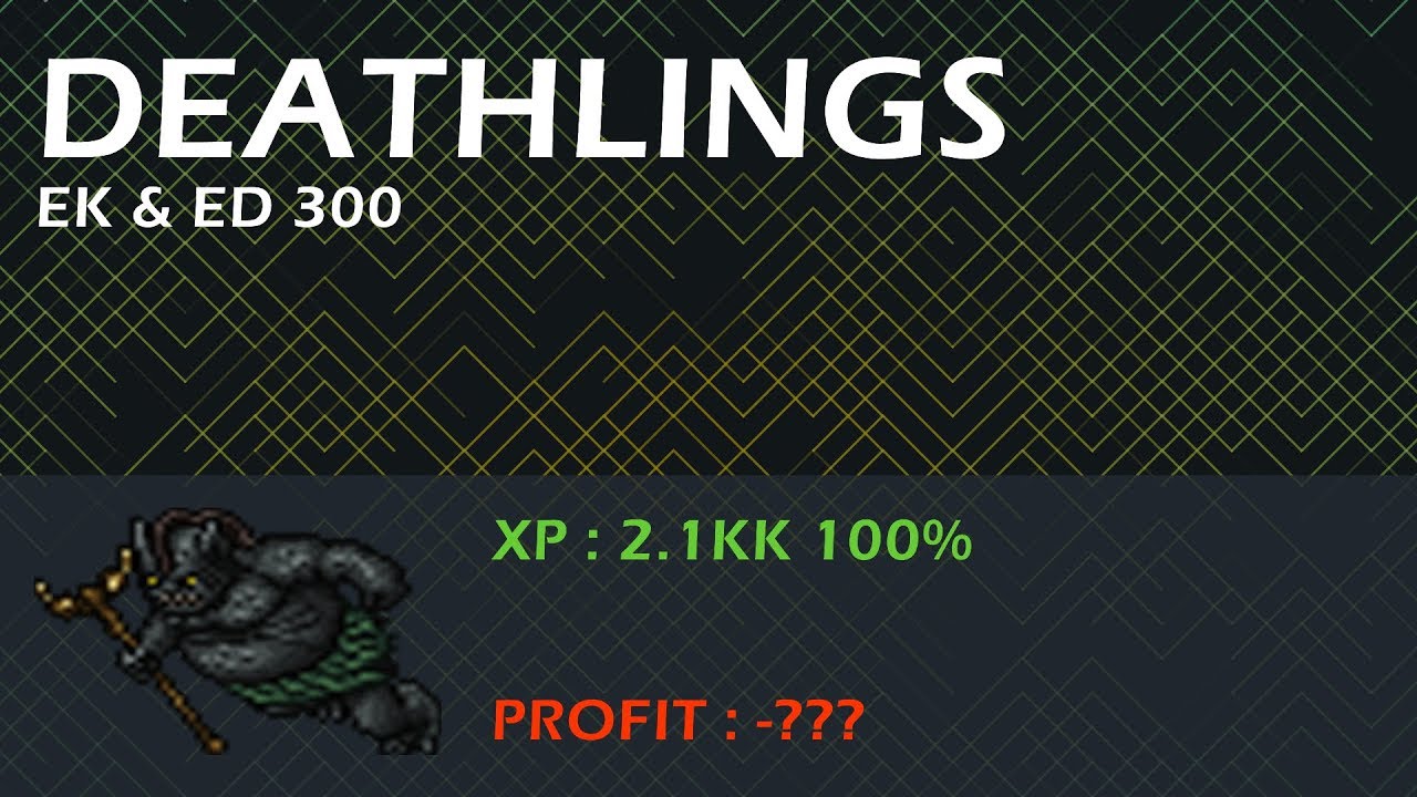 MY HUNTS TIBIA : EK & ED 250+ (MUITA EXP) 2.1KK 100%