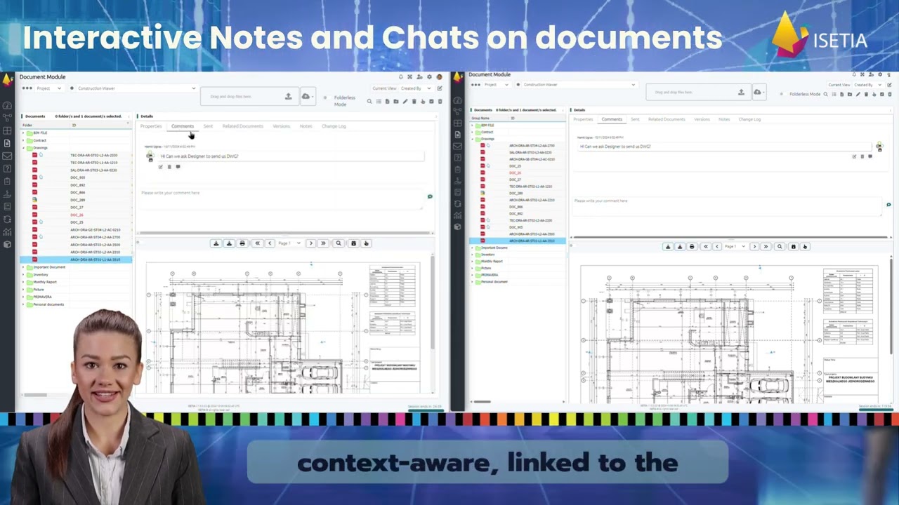 ISETIA Interactive Notes and Chats on documents