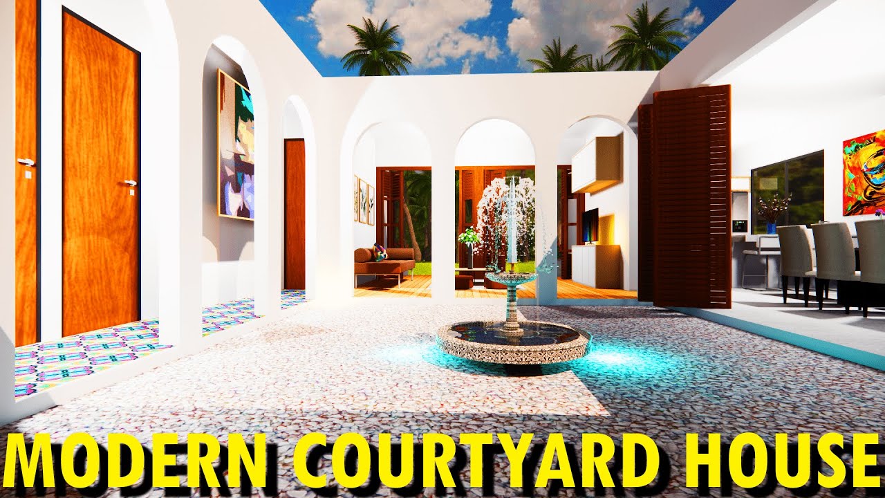 Modern 3 Bedroom Courtyard House Design with Open Living & Family Deck | 153 SQM
