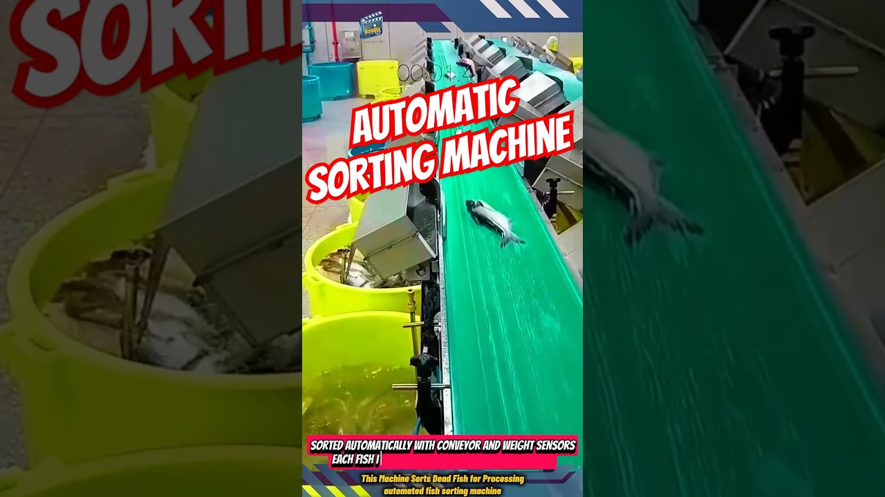 This Machine Sorts Fish for Processing Fast, Clean, and Precise - automated fish sorting machine