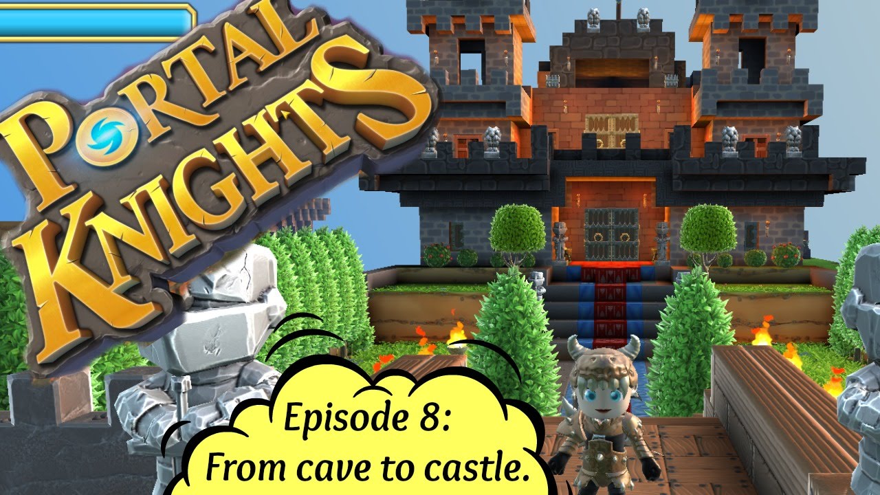 ❄ Holly Huntress playing Portal Knights, Episode 8: From cave to Castle. new update version 0.5.2
