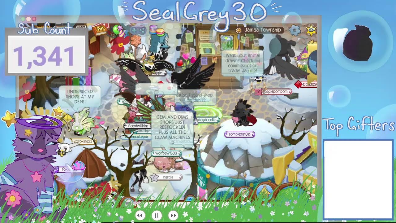 Animal Jam Livestream I giveaways every 5 I sealgrey30 (AJ)
