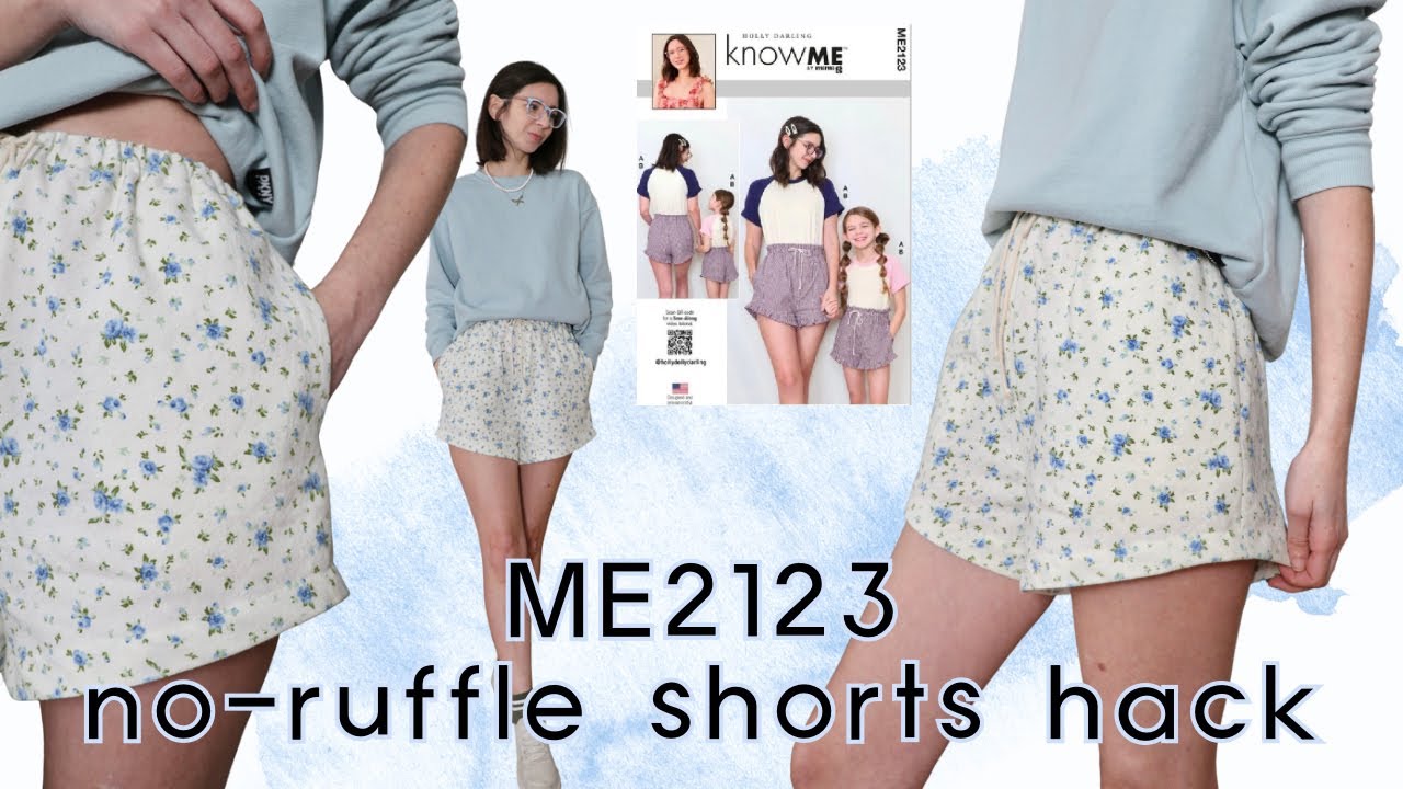 ME2123  PATTERN HACK : no-ruffle shorts