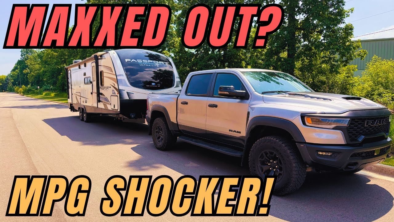 2025 Ram 1500 RHO towing large travel trailer MPG loop Can HO Hurricane tow this heavy vs diesel?