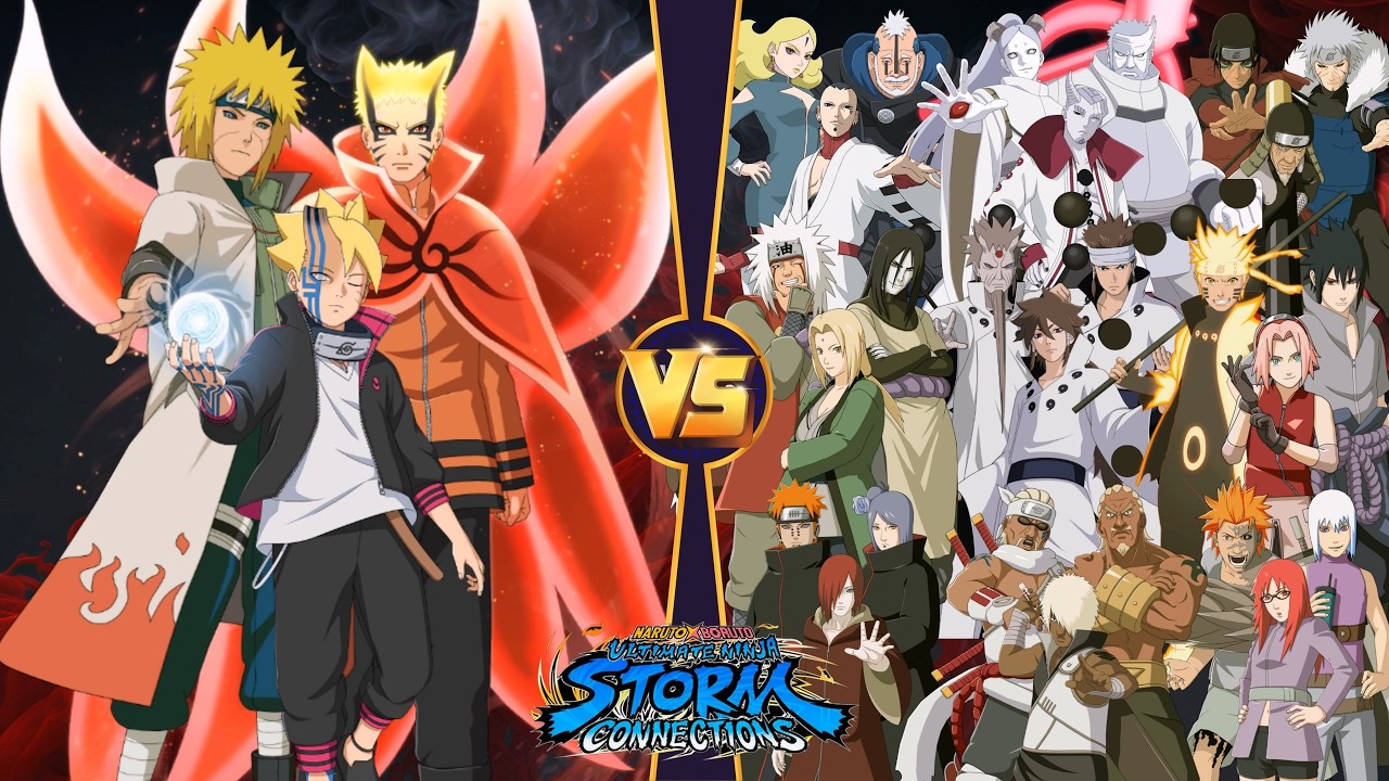 【Минато, Наруто и Боруто против командного марафона из трёх человек】 NARUTO X BORUTO Ultimate Nin...