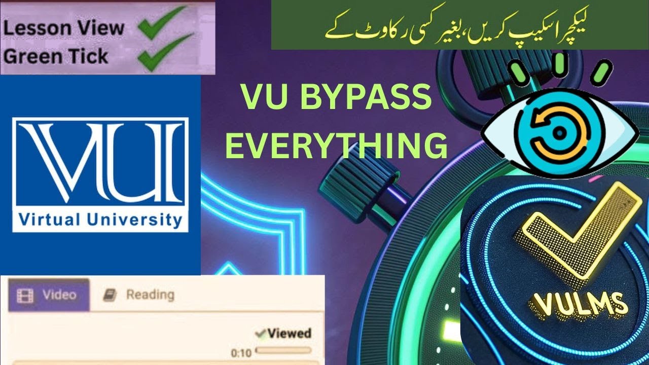 Unlock VULMS Lectures in 1 Click!🔥| Want Faster LMS Lectures view using Extension? ✅| Complete Guide