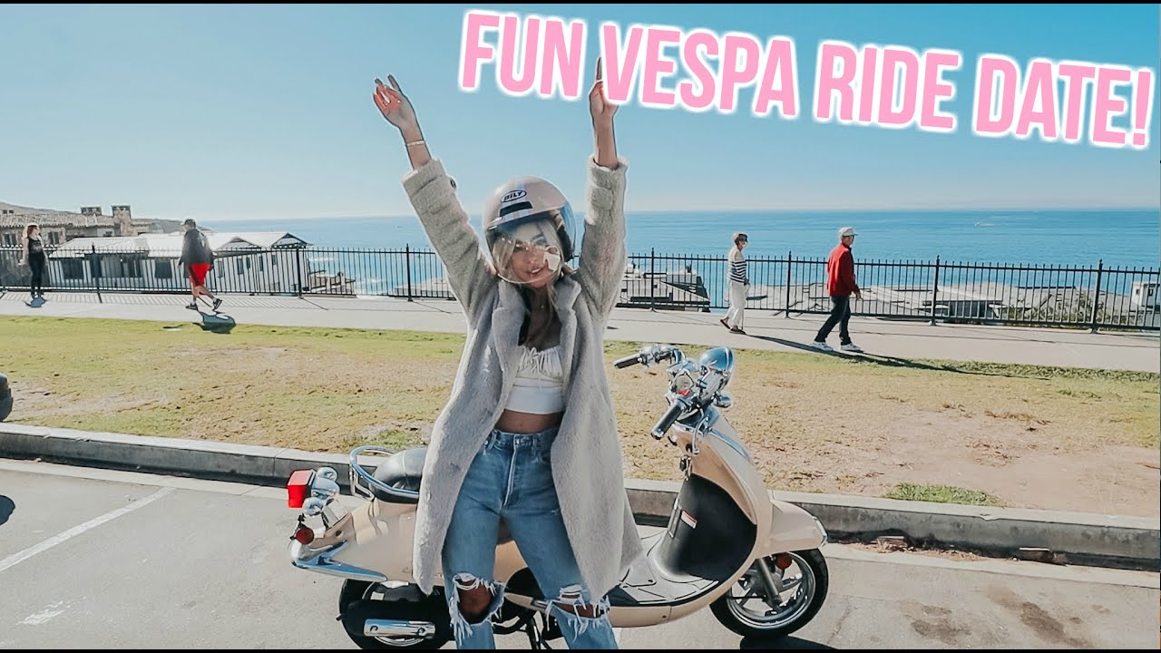 fun vespa ride date, night time skincare routine! vlogmas day 20!