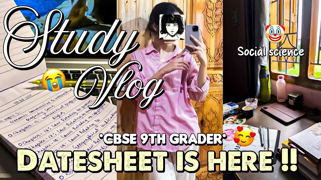 DATESHEET IS OUT 😭🔥 | CBSE Class 9th Exam Study Routine ⏰ 📚 That ACTUALLY Works ✨🧠