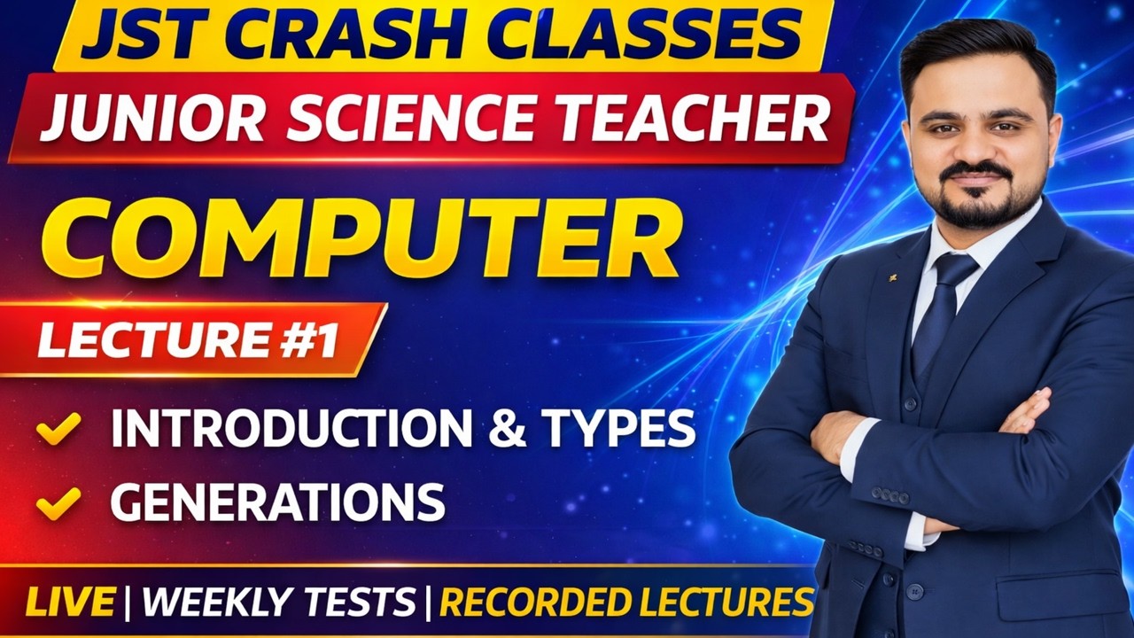 Computer | Lecture 1 | Introduction, Types & Generations |JST | IBA STS Test Preparation