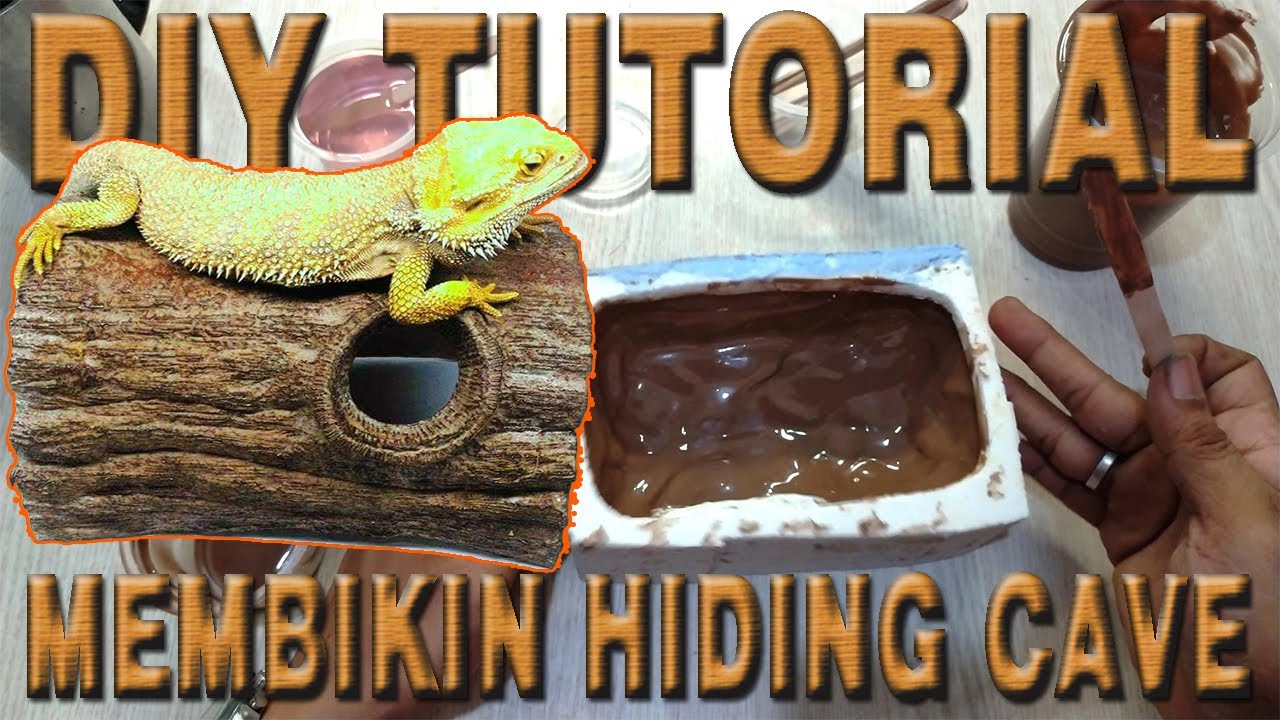 TUTORIAL DIY MEMBUAT HIDING CAVE HOW TO MAKING HIDING CAVE FOR REPTILE
